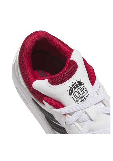 Adidas Hoops Classic Elastic Lace Shoes White Red Black Kids ADIDAS CORE | Sneakers | KK1098-