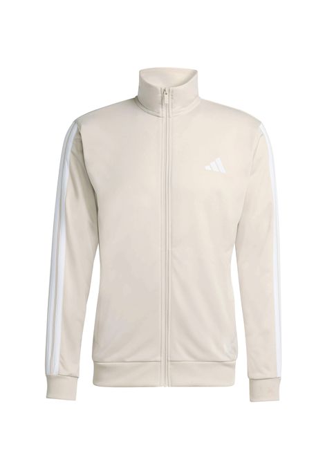 Adidas Basic 3-Stripes Tricot Tracksuit Beige White Men ADIDAS CORE | Tracksuits | KR5358-