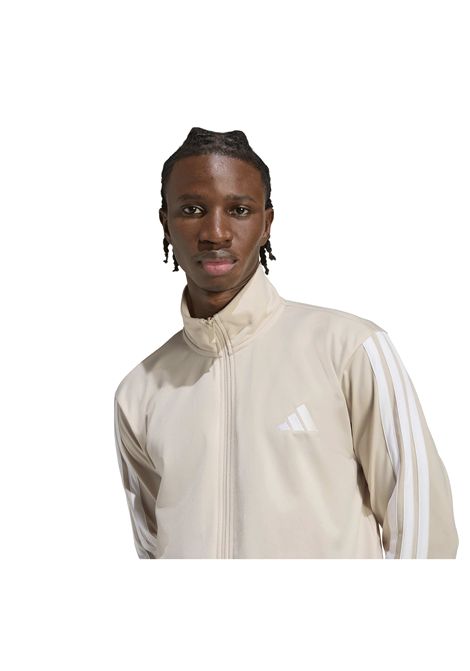 Adidas Basic 3-Stripes Tricot Tracksuit Beige White Men ADIDAS CORE | Tracksuits | KR5358-