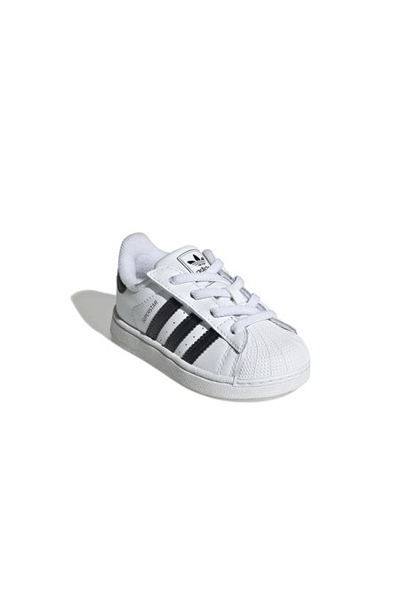 Adidas Superstar II Elastic Lace Shoes White Black Infant ADIDAS ORIGINALS | Sneakers | JH9984-