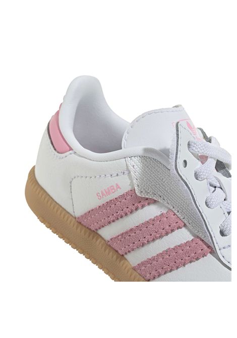 Scarpe Adidas Samba OG Comfort Closure Bianco Rosa Gum Infant ADIDAS ORIGINALS | Sneakers | JQ2028-