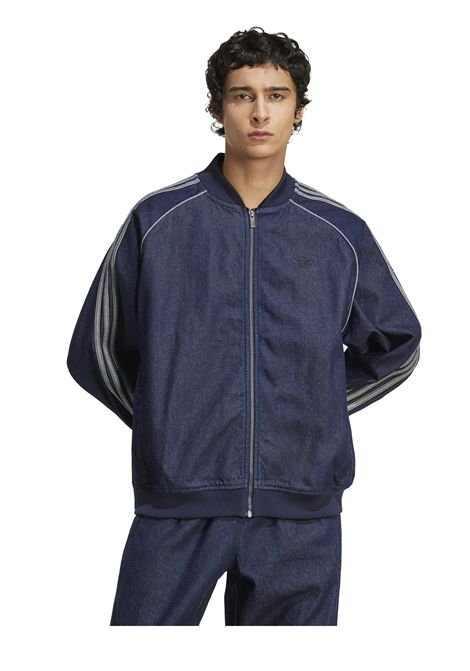 Adidas Adicolor Loose SST Denim Stone Track Top Indigo Denim Men ADIDAS ORIGINALS | Track | JX6461-