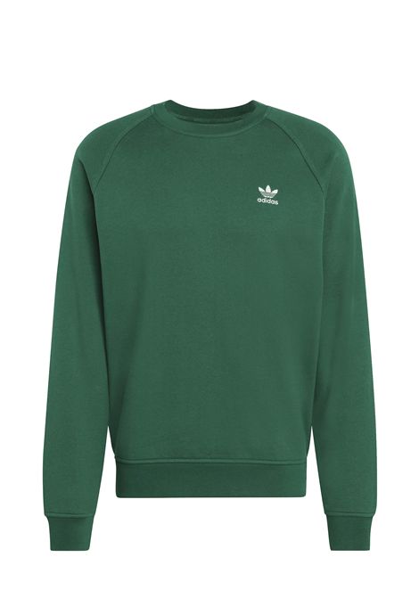 Felpa Adidas Originals Trefoil Essentials French Terry Girocollo Verde Uomo ADIDAS ORIGINALS | Felpe | KD1309-