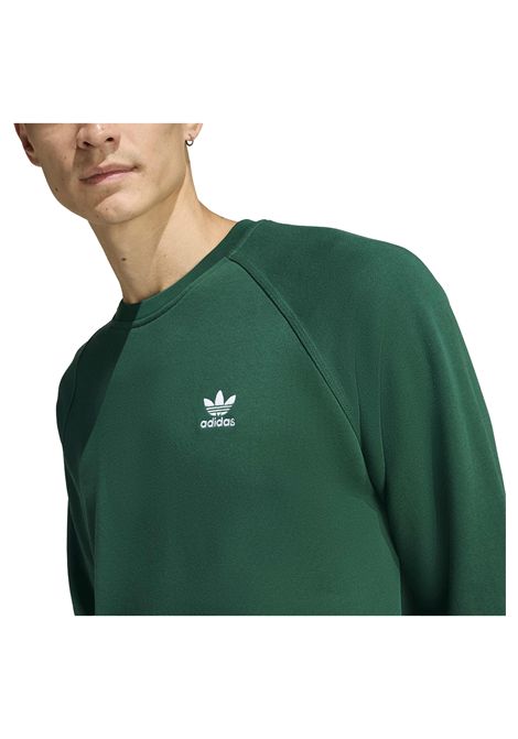 Felpa Adidas Originals Trefoil Essentials French Terry Girocollo Verde Uomo ADIDAS ORIGINALS | Felpe | KD1309-