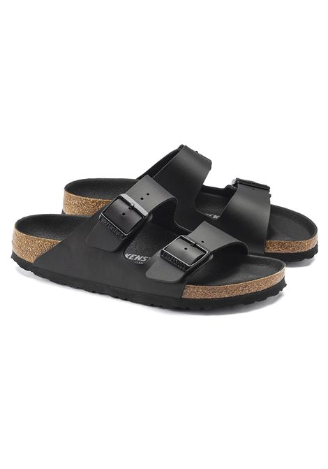 Sandali Birkenstock Arizona Birko-Flor Triples Nero Unisex BIRKENSTOCK | Sandali | 1019069-BLACK
