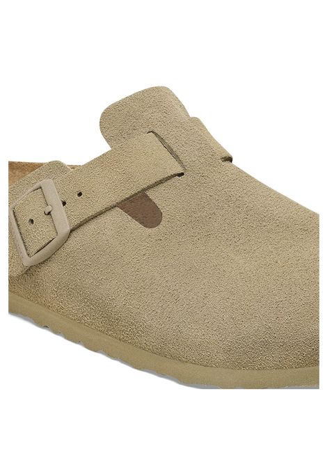 Sandali Birkenstock Boston Suede Leather Faded Khaki Unisex BIRKENSTOCK | Sandali | 1025844-KHAKI