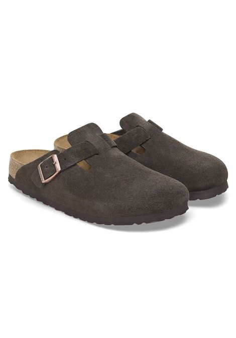 Birkenstock Boston Suede Leather Sandals Mocca Unisex BIRKENSTOCK | Sandals | 1027460-MOCCA