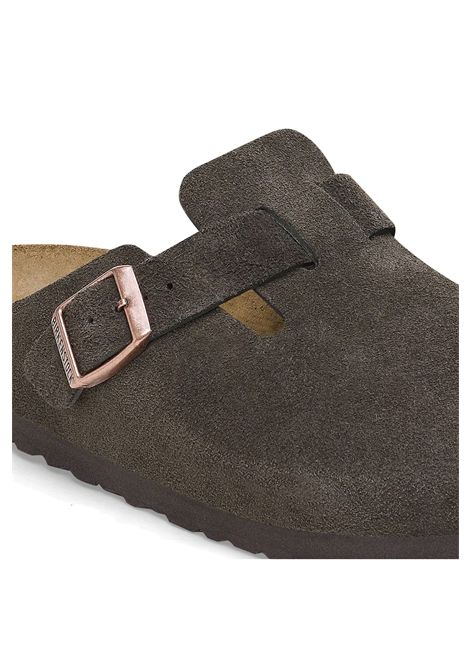 Birkenstock Boston Suede Leather Sandals Mocca Unisex BIRKENSTOCK | Sandals | 1027460-MOCCA