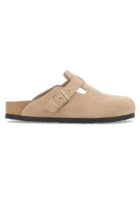 Birkenstock Boston Suede Leather Sandals Sandcastle Unisex BIRKENSTOCK | Sandals | 1030883-SAND