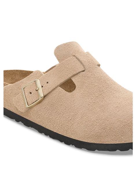 Birkenstock Boston Suede Leather Sandals Sandcastle Unisex BIRKENSTOCK | Sandals | 1030883-SAND