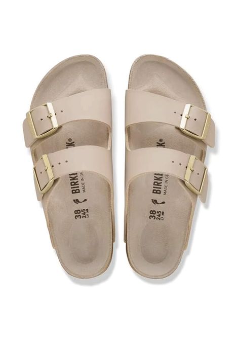 Sandali Birkenstock Arizona Birko-Flor Triples Beige Unisex BIRKENSTOCK | Sandali | 1031438-SAND