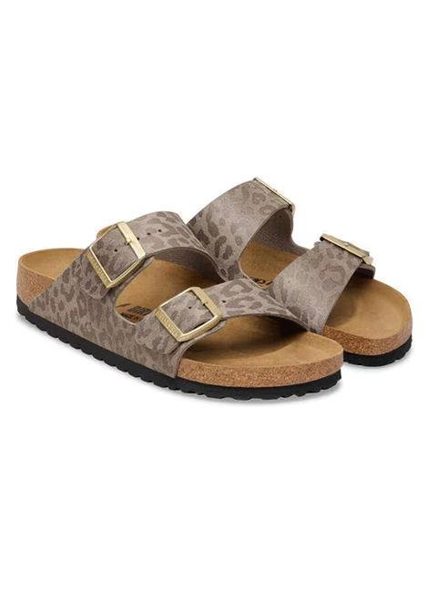 Sandali Birkenstock Arizona Leo Grigio Tortora Donna BIRKENSTOCK | Sandali | 1031941-LEO