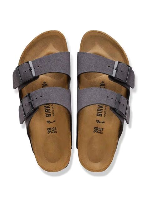 Sandali Birkenstock Arizona Velvet Grey Uomo BIRKENSTOCK | Sandali | 1032023-GRAY