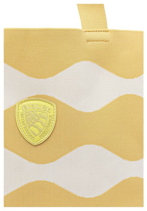 Blauer Knitted S Beach Bag White Yellow Women BLAUER | Bags | BASKET01-BEIGE