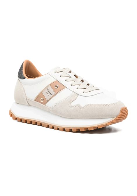 Blauer Millen03 Shoes Beige Black Women BLAUER | Sneakers | MILLEN03-CREAMBK