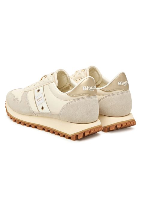 Scarpe Blauer Millen03 Beige Donna BLAUER | Sneakers | MILLEN03-CREAM