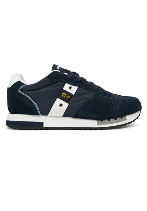 Blauer QUEENS01 Shoes Navy Blue White Men BLAUER | Sneakers | QUEENS01-NAVY