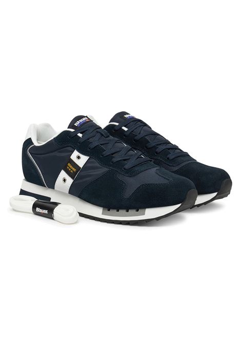 Blauer QUEENS01 Shoes Navy Blue White Men BLAUER | Sneakers | QUEENS01-NAVY