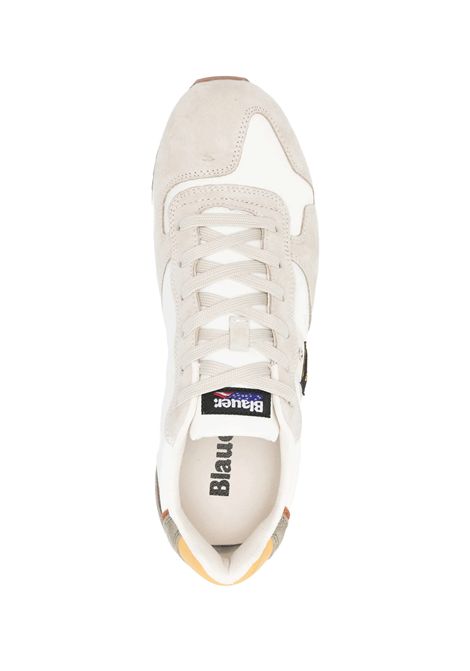 Blauer QUEENS01 Shoes White Beige Men BLAUER | Sneakers | QUEENS01-WHITE
