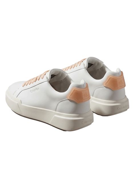 Calvin Klein Chunky Cupsole LaceUp Rubber BT Shoes White Powder Pink Women CALVIN KLEIN | Sneakers | HW0HW03096-05Z