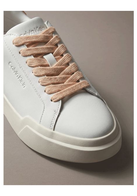 Calvin Klein Chunky Cupsole LaceUp Rubber BT Shoes White Powder Pink Women CALVIN KLEIN | Sneakers | HW0HW03096-05Z