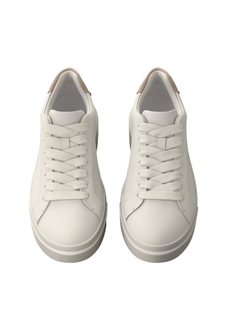 Tommy Hilfiger Chunky Cupsole LaceUp LTH Shoes White Beige Marshmallow Men CALVIN KLEIN | Sneakers | YM0YM01344-0LC