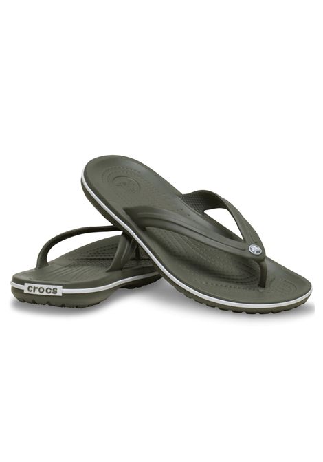 Crocs Crocband Flip U Flip-Flops Olive Green Unisex CROCS | Flip Flops | 11033-DUOV