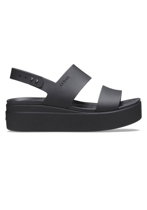 Sandali Crocs Brooklyn Low Wedge con Cinturino Nero Donna CROCS | Sandali | 206453-BKBK