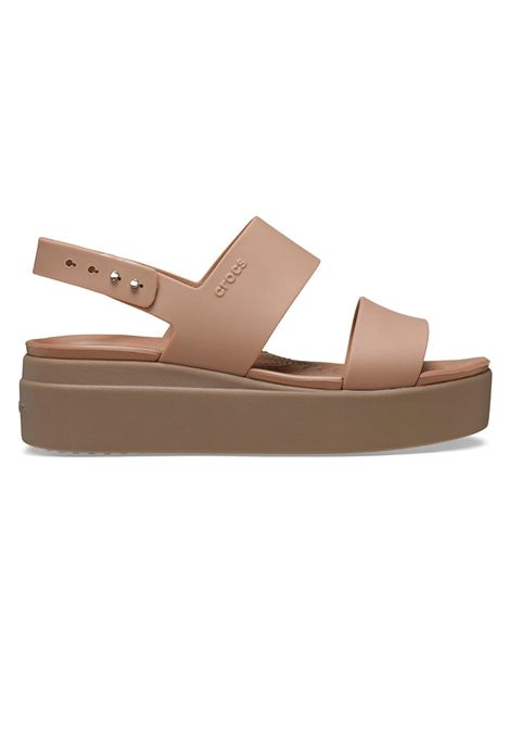Sandali Crocs Brooklyn Low Wedge con Cinturino Latte Marrone Donna CROCS | Sandali | 206453-LTMU