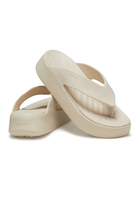 Sandali Crocs Getaway Platform Flip Ecru Stucco Donna CROCS | Sandali | 209410-STUC