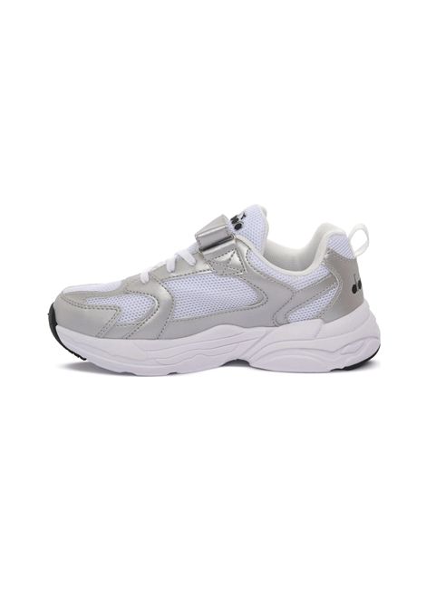 Diadora Alley PS Shoes White Silver Kids DIADORA | Sneakers | 183486-C0516