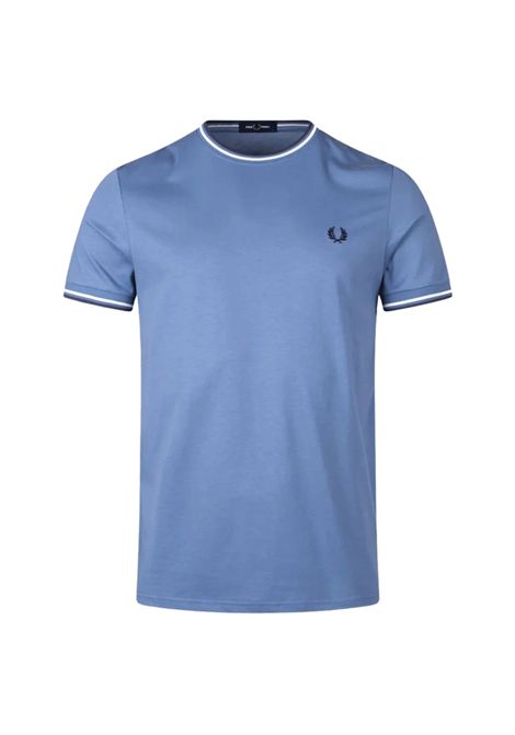 T-shirt Fred Perry Twin Tipped Blu Uomo FRED PERRY | T-shirt | M1588V-89A