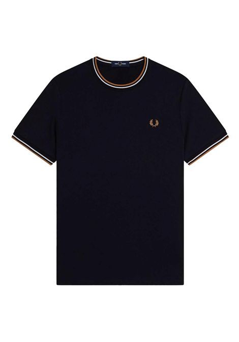 T-shirt Fred Perry Twin Tipped Nero Uomo FRED PERRY | T-shirt | M1588V-P69