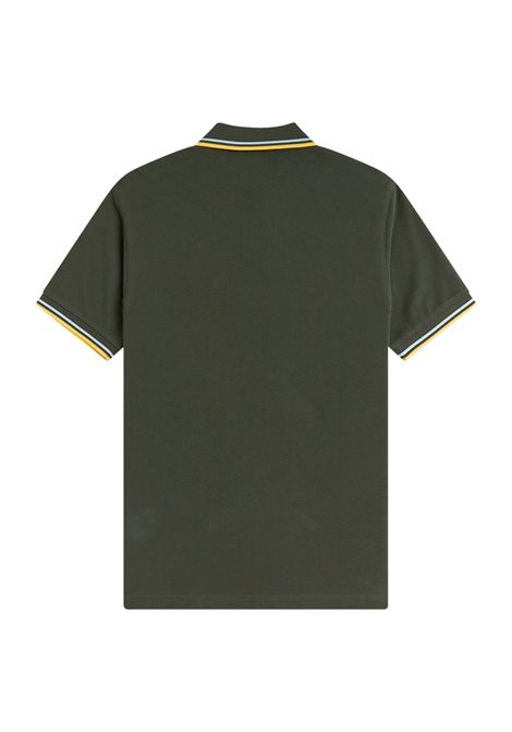 Polo Fred Perry Twin Tipped Verde Giallo Uomo FRED PERRY | Polo | M3600P-05B
