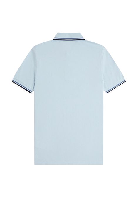 Polo Fred Perry Twin Tipped Celeste Blu Uomo FRED PERRY | Polo | M3600P-96A