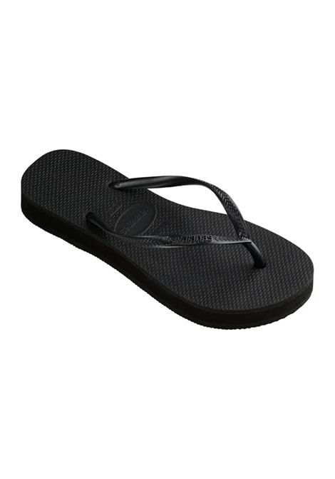 Infradito Havaianas Slim Flatform Nero Donna HAVAIANAS | Infradito | 4144537-0090