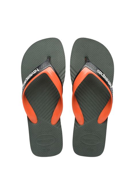 Infradito Havaianas Dual Verde Oliva Arancione Unisex HAVAIANAS | Infradito | 4145602-5983