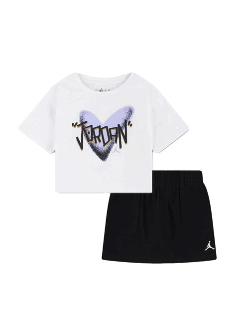 Jordan I Heart MJ Skirt Set White Black Infant JORDAN | Set | 35F784-023