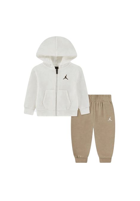 Jordan MJ Brooklyn Full-Zip Hooded Tracksuit White Hemp Infant JORDAN | Tracksuits | 65F124-X0L