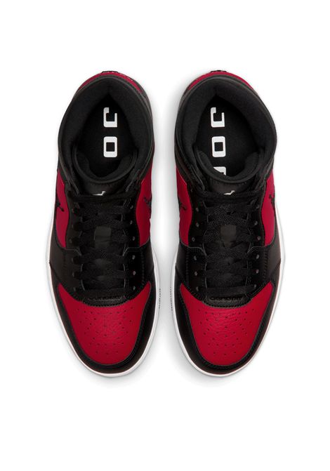 Scarpe Jordan Court Connect Mid Nero Rosso Uomo JORDAN | Sneakers | IQ5685-006