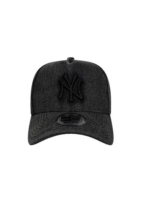 Cappello New Era 9FORTY E-Frame New York Yankees MLB Denim Nero Unisex NEW ERA | Cappelli | 60771822-