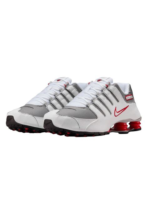 Nike Shox NZ Shoes White Silver Red Men NIKE | Sneakers | 378341-104