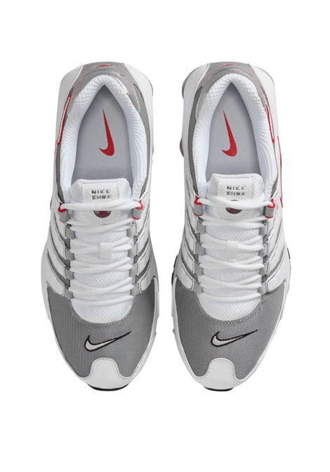 Nike Shox NZ Shoes White Silver Red Men NIKE | Sneakers | 378341-104
