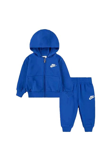 Nike Sportswear Club French Terry Zip Hooded Set Royal Blue Infant NIKE | Tracksuits | 66M485-U89