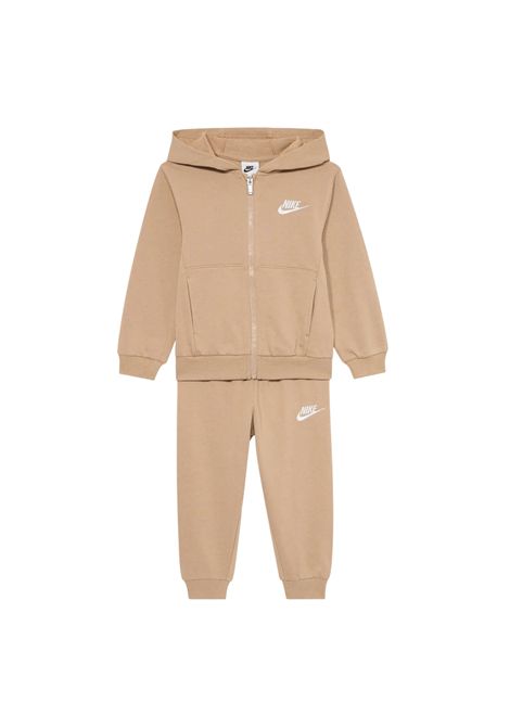 Nike Sportswear Club French Terry Zip Hooded Set Sand Infant NIKE | Tracksuits | 66M485-X0L