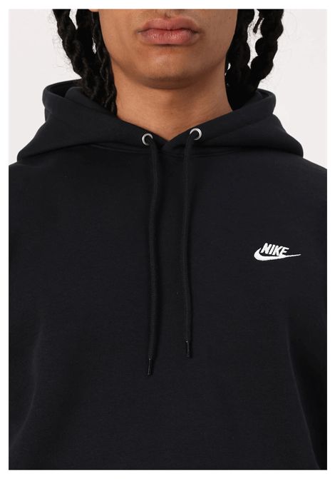 Felpa Nike Sportswear Club French Terry Con Cappuccio Nero Uomo NIKE | Felpe | FN3866-010