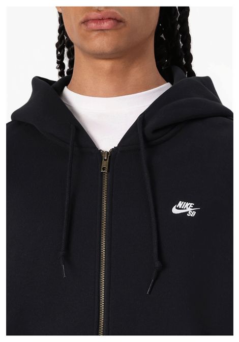 Felpa Nike Sportswear Club French Terry con Zip e Cappuccio Nero Uomo NIKE | Felpe | FN3884-010