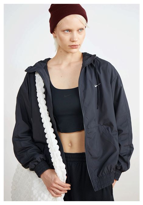 Giacca Nike Sportswear Classic Woven Nero Donna NIKE | Giubbini | FV6298-010