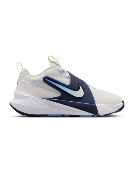 Nike Team Hustle D 12 Shoes White Blue Junior NIKE | Sneakers | HF6279-104