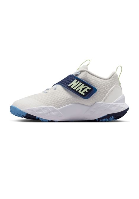 Nike Team Hustle D 12 Shoes White Blue Junior NIKE | Sneakers | HF6279-104